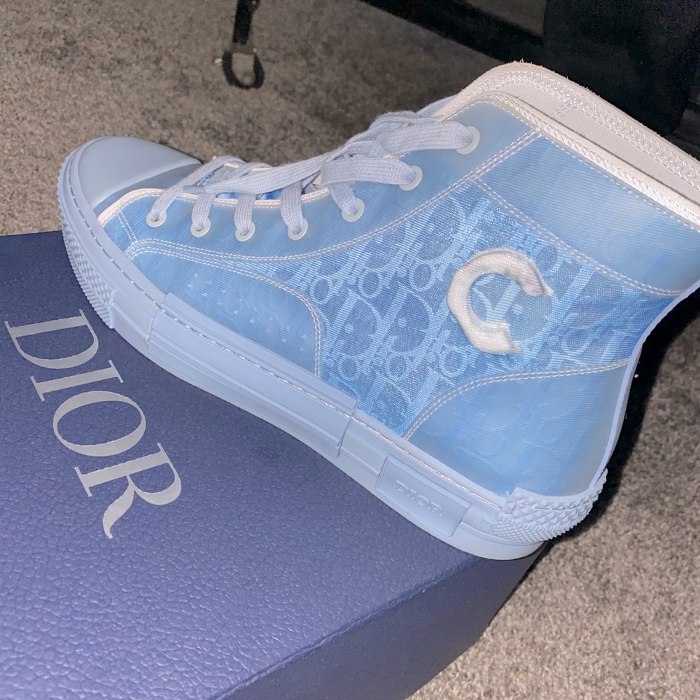 Dior B23 HighTop Daniel Arsham Light Blue